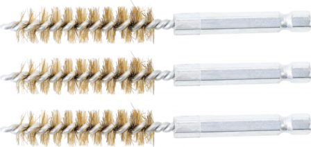 Brass Brush | 12 mm | 6.3 mm (1/4&quot;) Drive | 3 pcs.