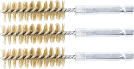 Brass Brush | 15 mm | 6.3 mm (1/4&quot;) Drive | 3 pcs.