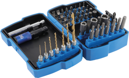 Drill and Bit Set | 6.3 mm (1/4&quot;) Drive | 55 pcs.