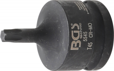 Impact Bit Socket | 20 mm (3/4&quot;) Drive | T-Star (for Torx) T45