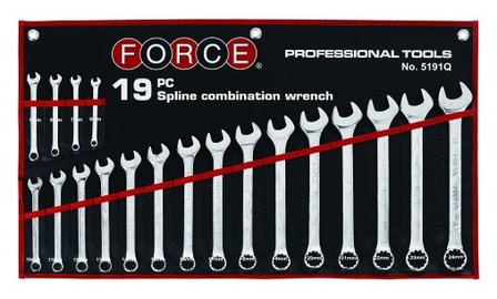 Spline Combination Wrench 19pc 