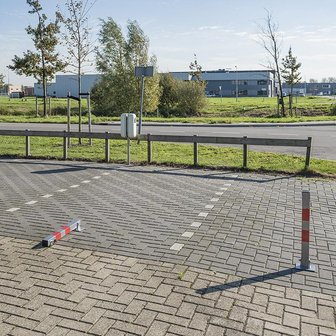 Parking post with lock
