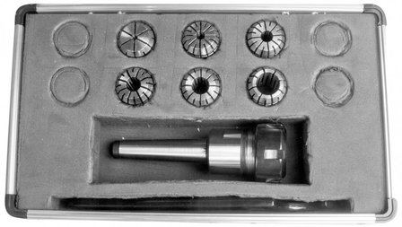 Case and collet holder incl. Collets