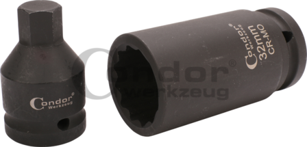 Drive Shaft Socket Set, 3/4&quot;