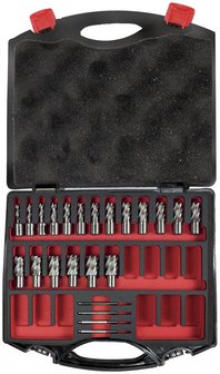 Core drill set 33 pcs - 25 or 50 mm