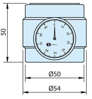 Magnetic zero point or height adjustment device 50 mm