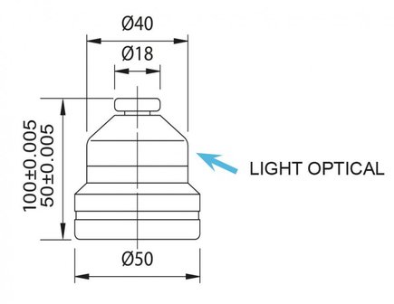 Magnetic height adjustment device 50 mm