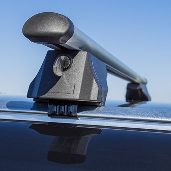 Roof rail carrier for closed roof rail 120cm aluminium 75kg