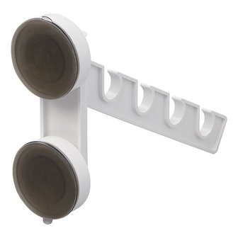 Clothes hanger holder with suction cups