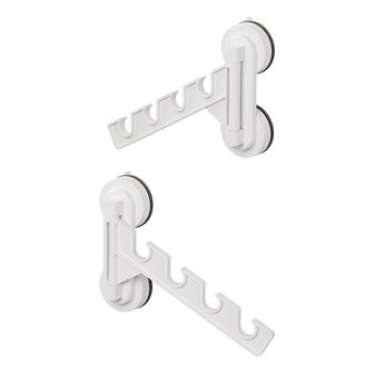 Clothes hanger holder with suction cups