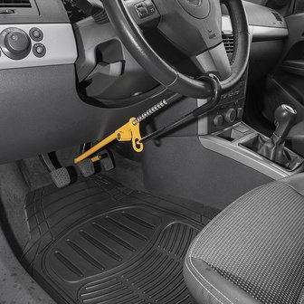 Pedal lock for brake pedal with two keys