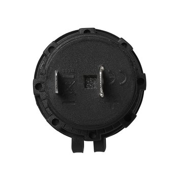 Flush-mounted socket DIN 12V/24V