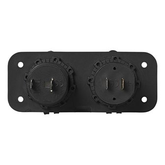 Flush-mounting kit: socket DIN + USB port double type A 2x2100mA