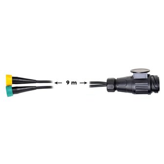 Cable set 9M with plug 13-pin and 2x connector 5-pin