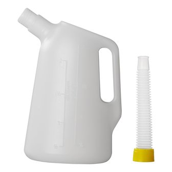 Oil flask with flexible spout 2 liter