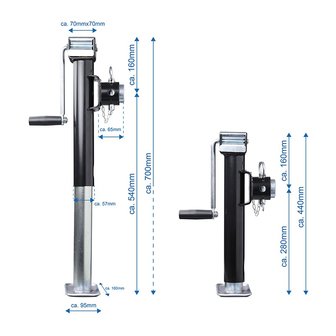 Support leg, extendable, Heavy Duty SH42/2000