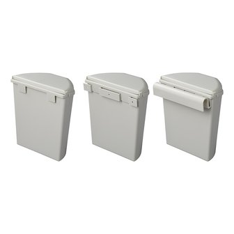Waste bin with lid 6L for caravan/camper