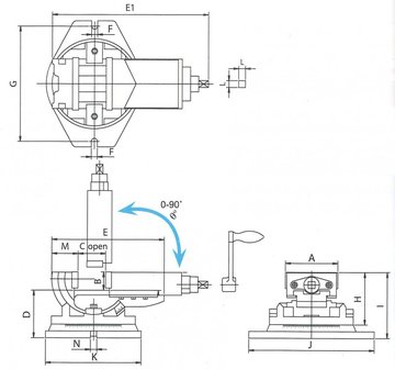 Mechanical 2-axis machine clamp