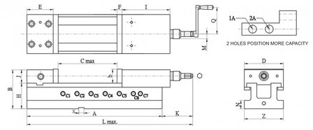 Mechanical-hydraulic machine clamp euroline