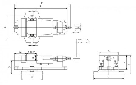 Heavy duty mechanical milling clamp