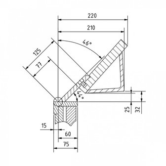 Bending bench 1020mm - segmented upper blade