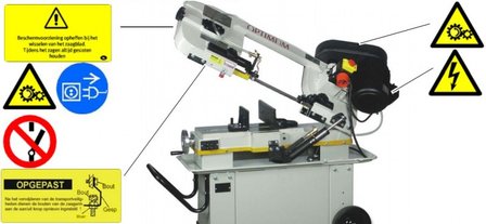 Mobile band saw diameter 178 mm - cord / belt - 230V