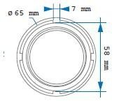 Transmission nut socket (8 speeds bus) scania 65mm