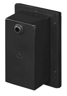 Built-in CEE plug rectangular black