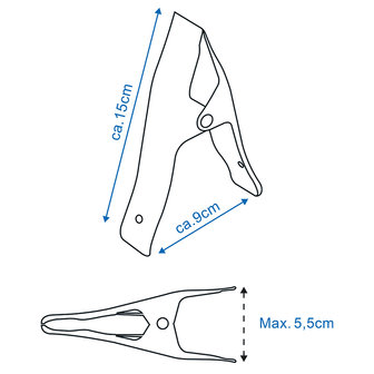 Metal clamps - set of 2 pieces