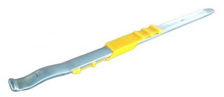 Tyre iron with sliding plastic