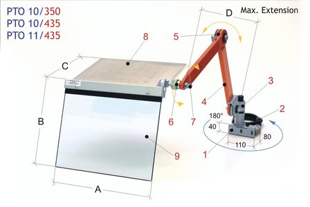 Protective cap chisel holder 400x350mm