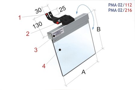 Universal protective guard for grinders / belt sanders 160-145mm