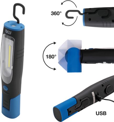 COB LED Workshop Lamp with Magnet and Hook