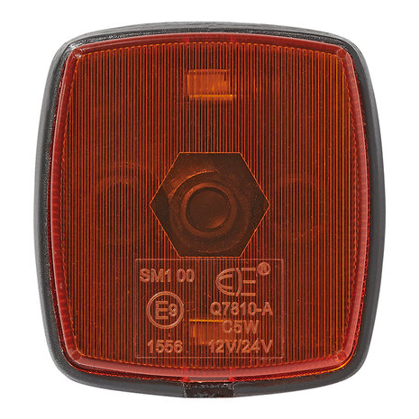 Side marker lamp amber 65x60mm PM