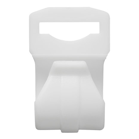 Tent clip for tent pole 20-25mm with slot white