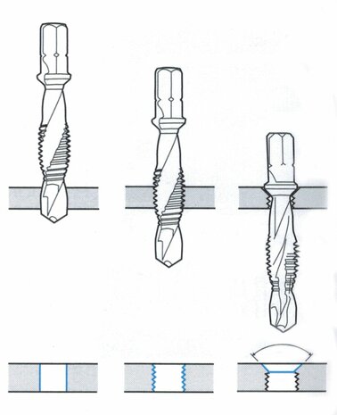 Drill tapping set 7-piece