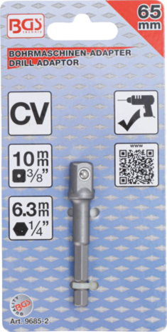 Electric Drill Adaptor 6.3 mm (1/4) Drive / 10 mm (3/8)