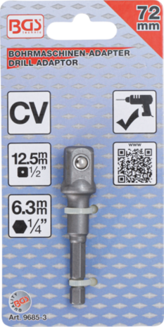 Electric Drill Adaptor 6.3 mm (1/4) Drive / 12.5 mm (1/2)