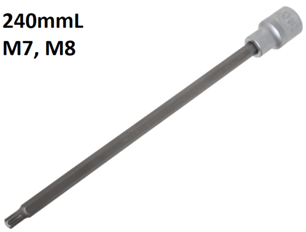 Bit Socket length 240mm (1/2) Drive Spline (for RIBE)
