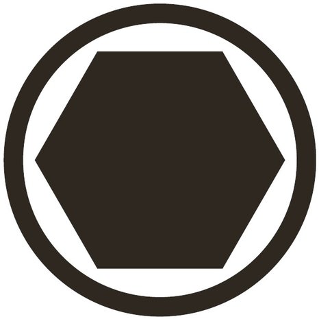 Bit 8mm (5/16) Drive internal Hexagon