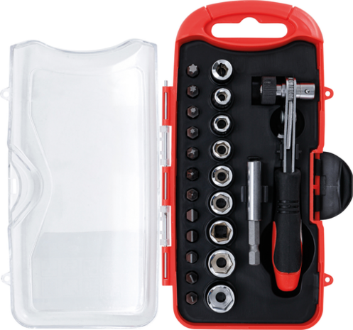 Bit / Socket Set with Bit Ratchet 23 pcs