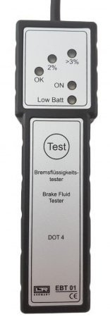 Electronic brake fluid tester for DOT 4