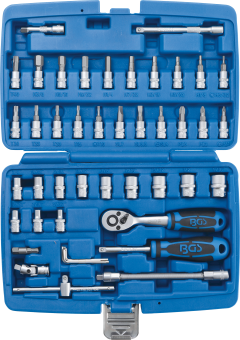 46-piece Socket Set, 1/4, INCH Sizes