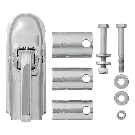 Steel ball coupling round 40/45/50mm 2300kg braked