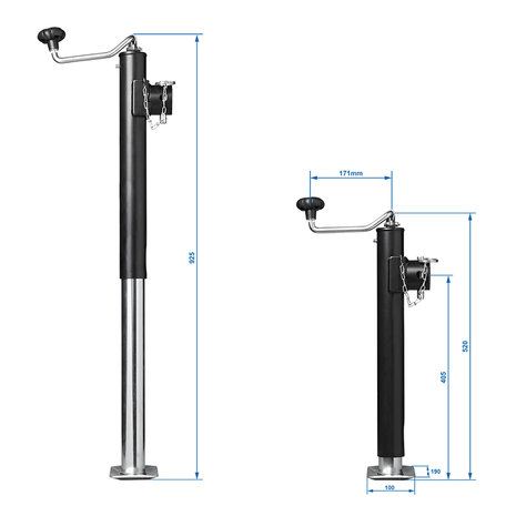Support leg swivel Heavy Duty TH52/5000