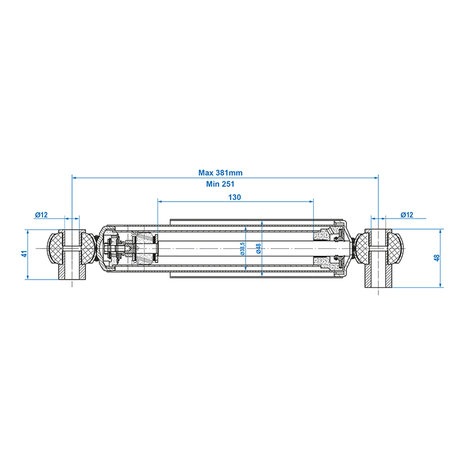 Shock absorber 900-1300kg CC 250-380 - set of 2