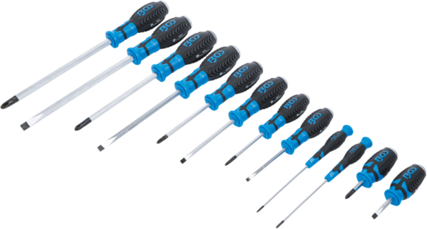 Screwdriver Set with 6.3 mm (1/4) Internal Square 12 pcs