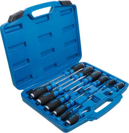 Screwdriver Set with 6.3 mm (1/4) Internal Square 12 pcs