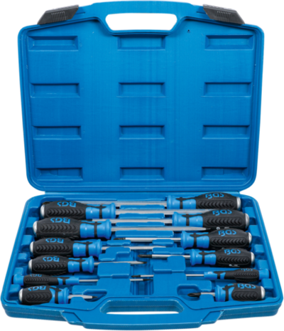 Screwdriver Set with 6.3 mm (1/4) Internal Square 12 pcs