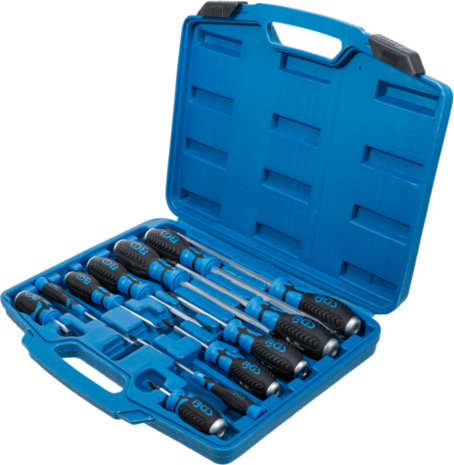 Screwdriver Set with 6.3 mm (1/4) Internal Square 12 pcs